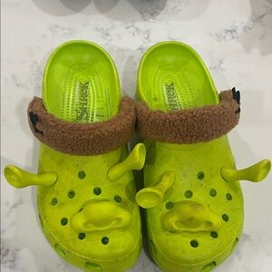 CROCS Green Shrek-Themed Loafers